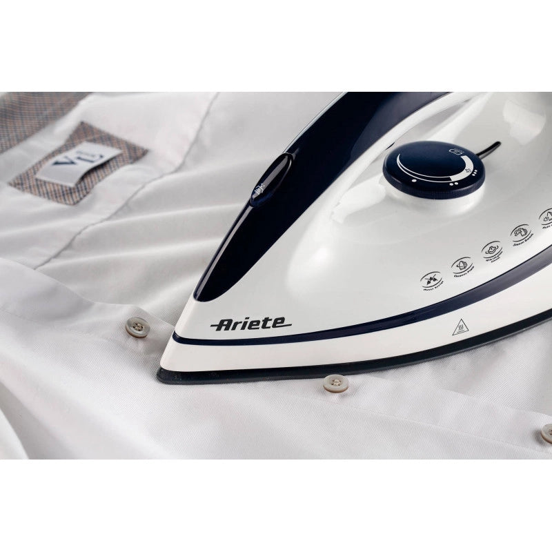 Ferro da Stiro a Vapore con Piastra Ceramica - Vapore Continuo 120 gr/min - 2400 Watt - Blu