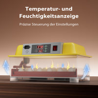 Incubatrice automatica per 24 uova, con regolazione temperatura e umidità, Covatrice