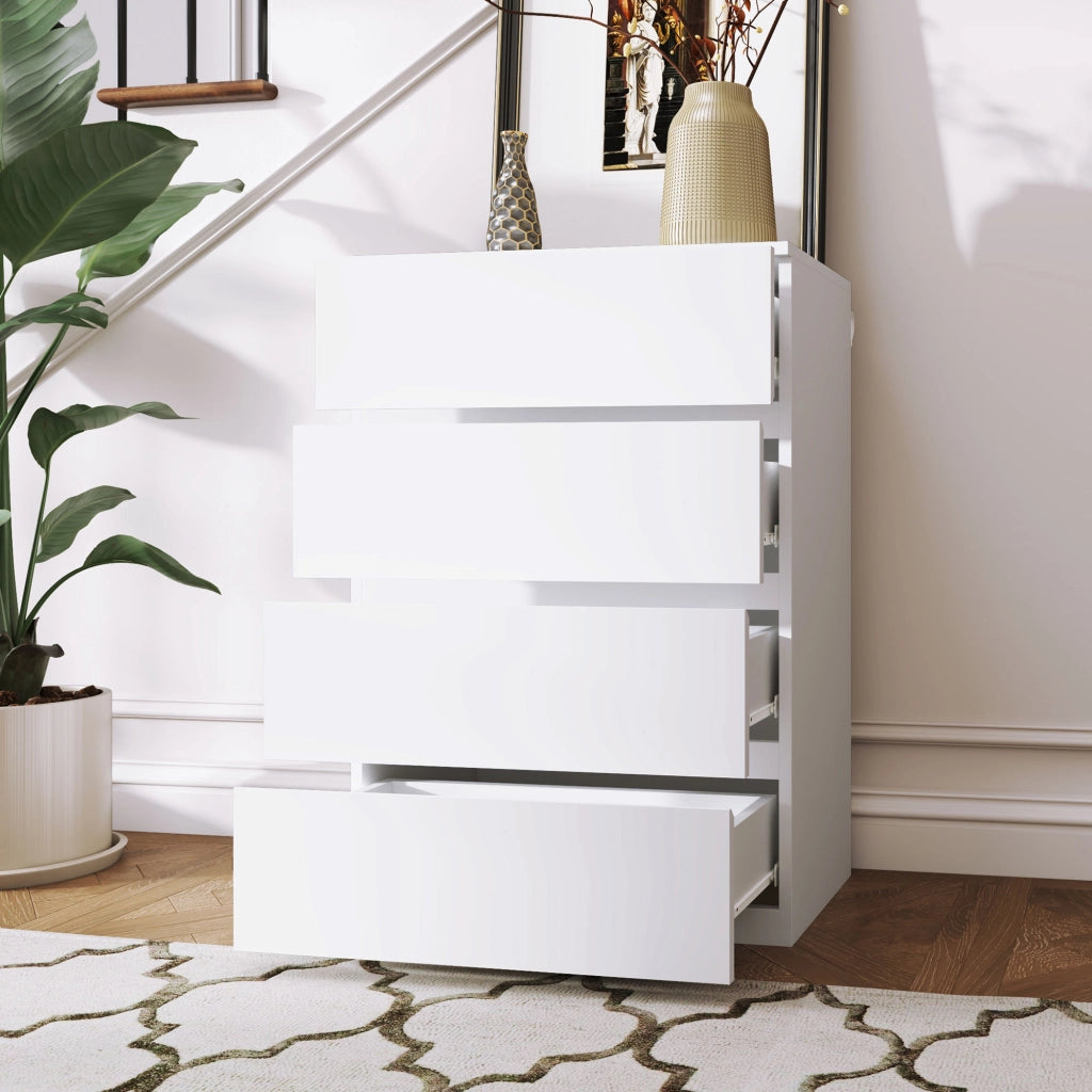 Cassettiera 4 Cassetti ¨C Zephmum ¨C Bianco 55x33x80