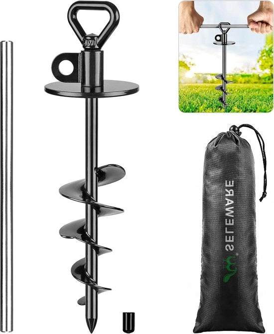 Anker per cani da esterno resistente all'usura 

Modello: HT-100
Capacità di resistenza: 100 kg
Materiali: acciaio resistente all'usura, plastica
Dimensioni: 35x6 cm
Colore: nero