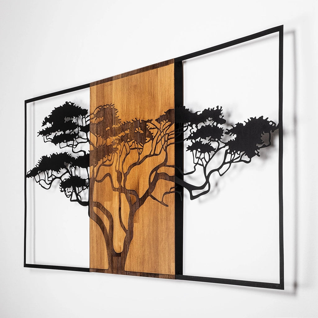 Mivabama, Quadro Materiale Struttura in Metallo, 147x3h cm Nero