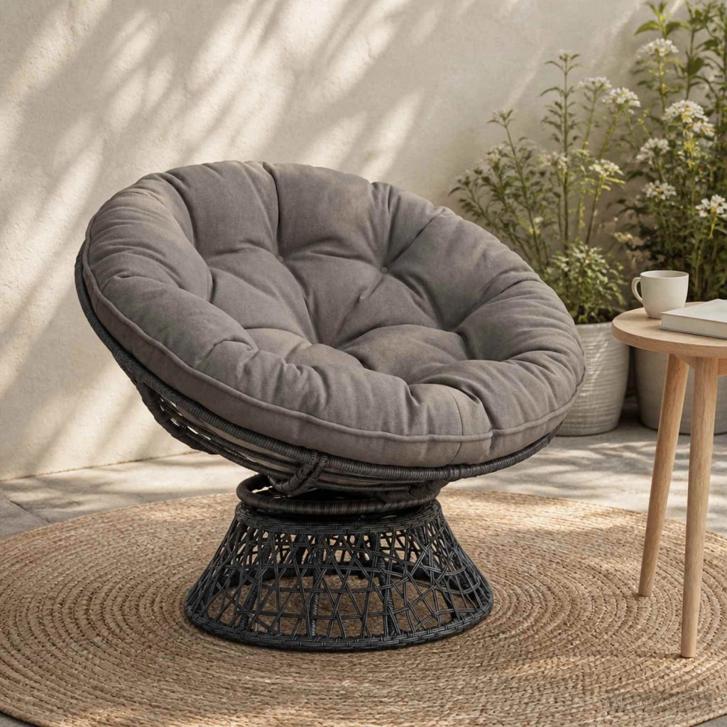 Cuscino per Sedia Appesa VIANEN 100% Poliestere Grigio 954020