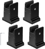 Regolatore di Altezza per Soggiorno e Cucina - 3.4 Pollici - Con Viti di Fermo - Regolatore di Altezza per Soggiorno - Nero