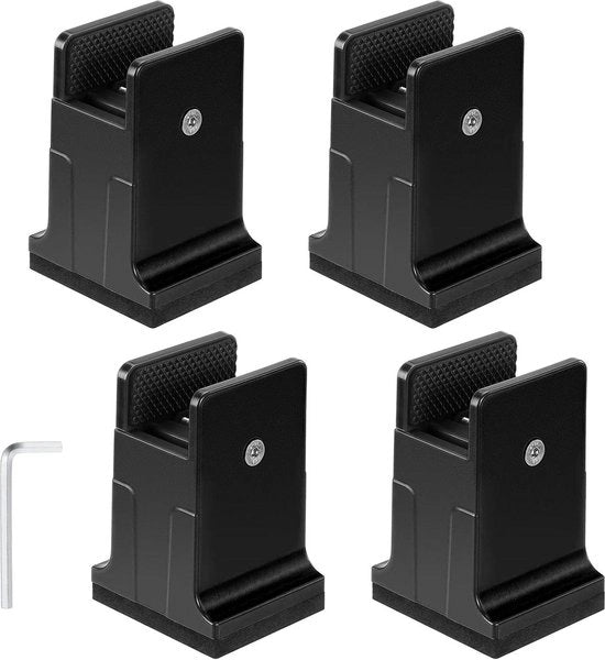 Regolatore di Altezza per Soggiorno e Cucina - 3.4 Pollici - Con Viti di Fermo - Regolatore di Altezza per Soggiorno - Nero