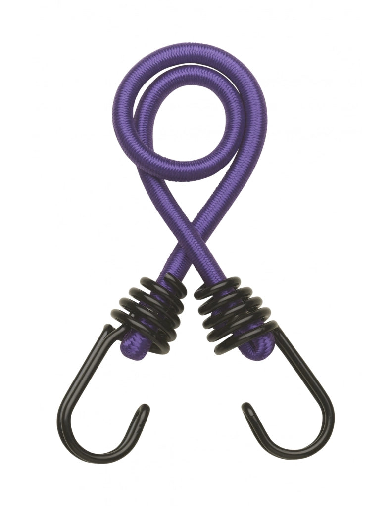 Set di 2 tenditori elastici Ø 8 mm x 45 cm con gancio, viola – THIRARD