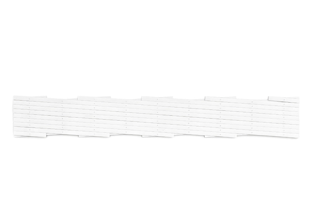 Traliccio Estensibile In PVC Per Piante Rampicanti Recinzione Giardino Balcone - 100x100 - Bianco