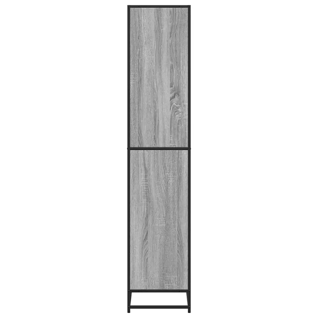 Libreria Grigio Sonoma 80,5x35x170,5 cm in Truciolato
