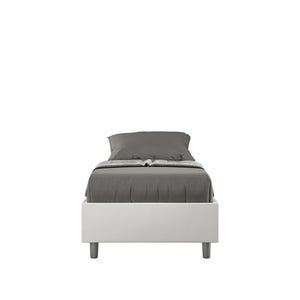 Letto Singolo Sommier 80x190 cm Senza Rete Azelia Bianco