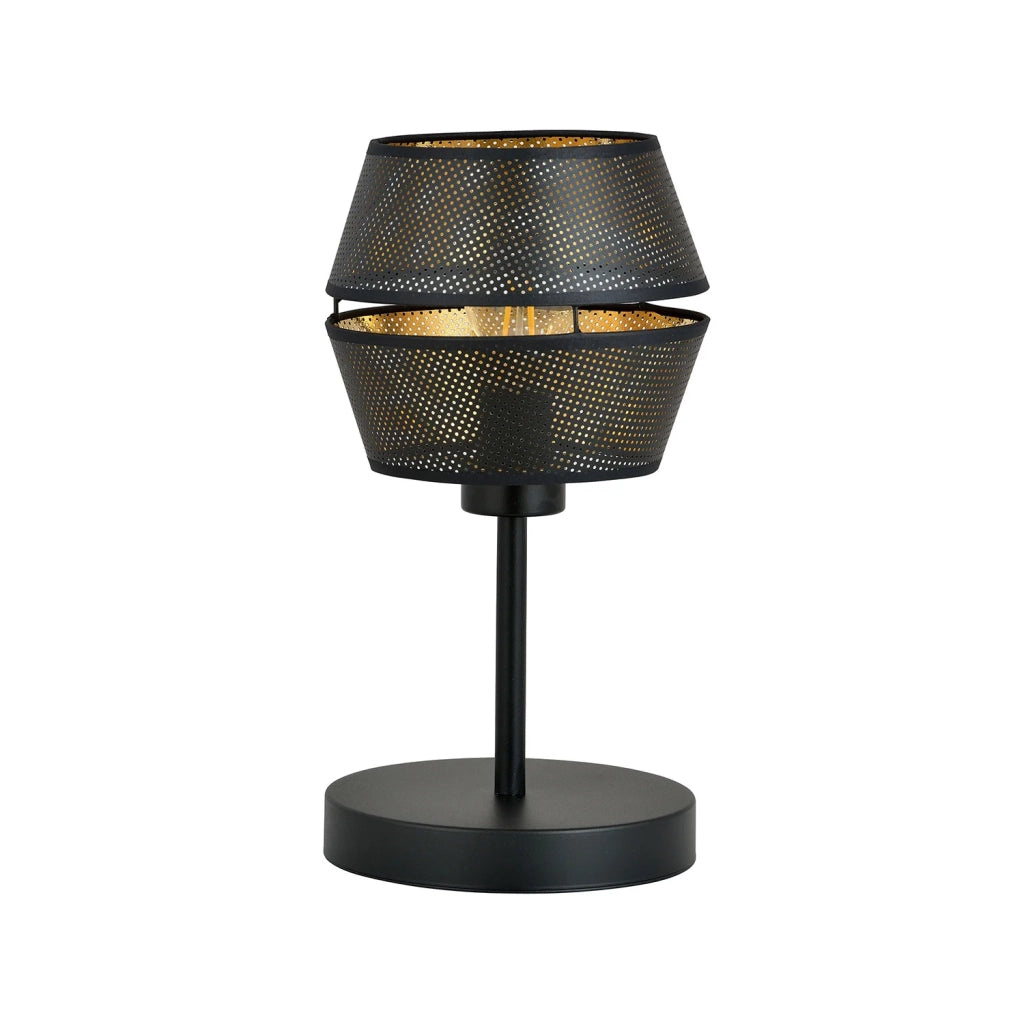 Lumetto Contemporaneo 1 Luce Lothbrok In Metallo Nero E Oro
