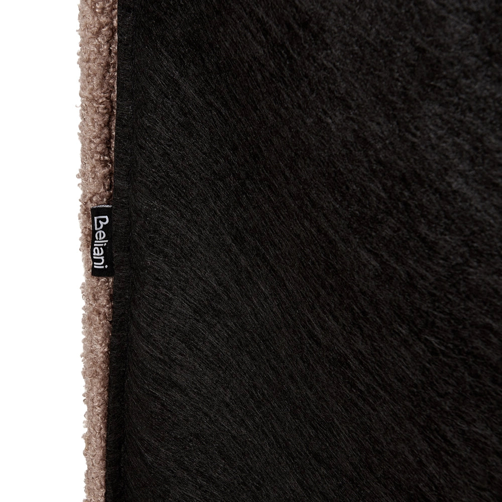 Letto matrimoniale in bouclé con struttura a doghe 180 x 200 cm stile classico camera da letto