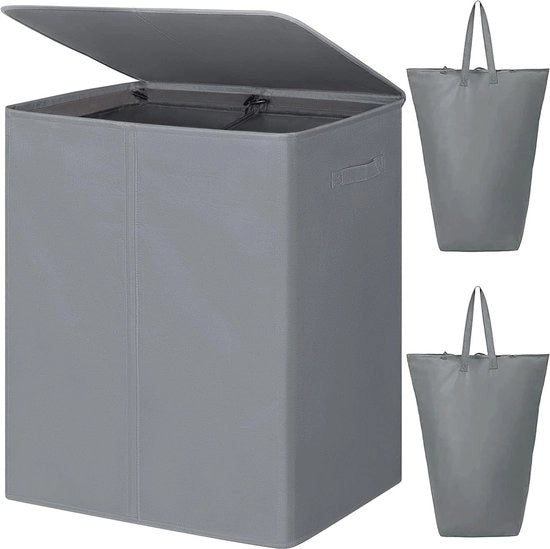 Asciugamano a doppio asse con coperchio e asciugamani rimovibili - Pieghevole e capiente 154L - Ideale per camera da letto, bagno e università