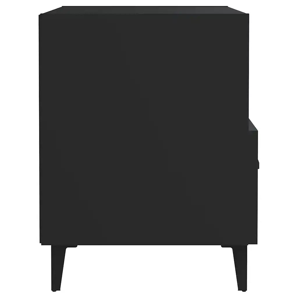 Comodino Nero in Legno Multistrato cod mxl 30365