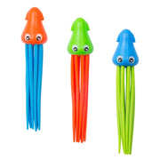 Trade Shop - Set 3 Polipetti Calamaro Colorati Con Tentacoli Subacquei Immersione Bambini 3+anni 26031 -