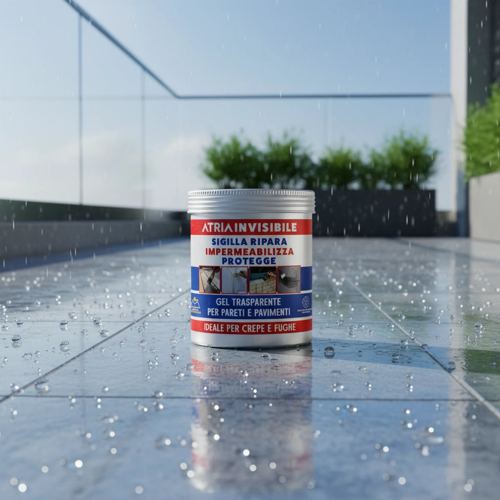 Atria gel impermeabilizzante invisibile per protezione pareti terrazze e balconi *** formato 2.5 lt, confezione 1