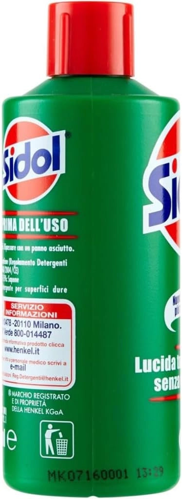 Sidol Lucidante per Metalli 150 ml ? Pulitore e Brillantante di Henkel per Rame, Ottone, Cromo e Acciaio Inox ? Cura Metallo Senza Graffi per Casa e Cucina