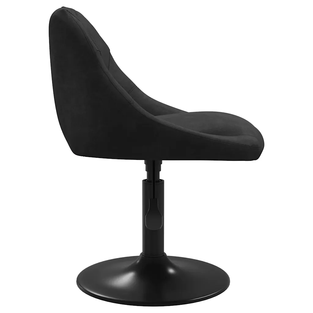 Sedie da Pranzo Girevoli 4 pz Nere in Velluto 3088788