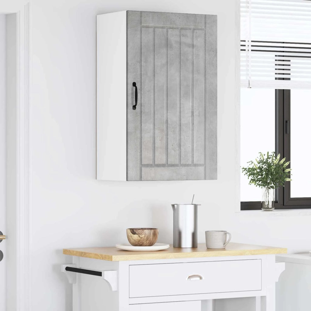 Pensile da cucina | Armadietto a muro LUCCA Grigio Cemento 50 x 31 x 80 cm