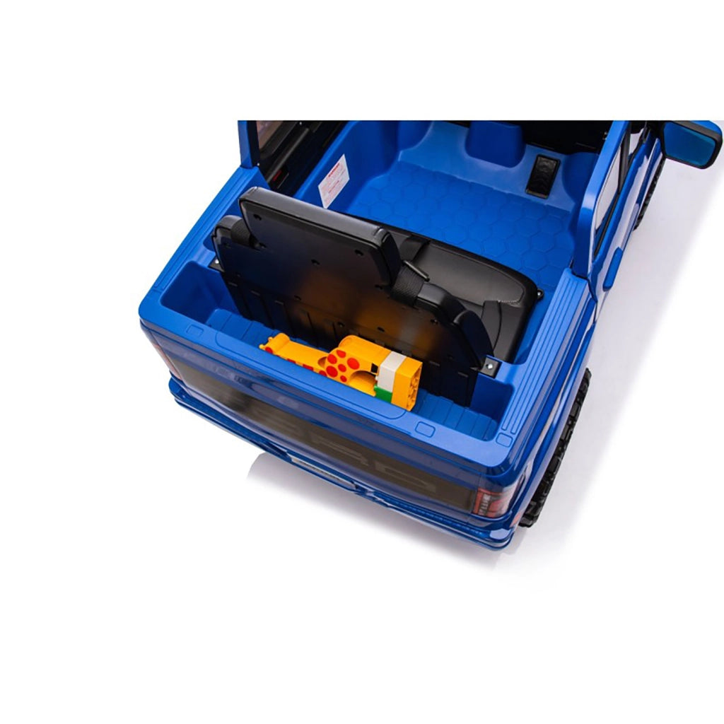 Macchina Elettrica per Bambini Ford Raptor 12V con Telecomando Bluetooth Luci LED e Tappetini Inclusi Blu