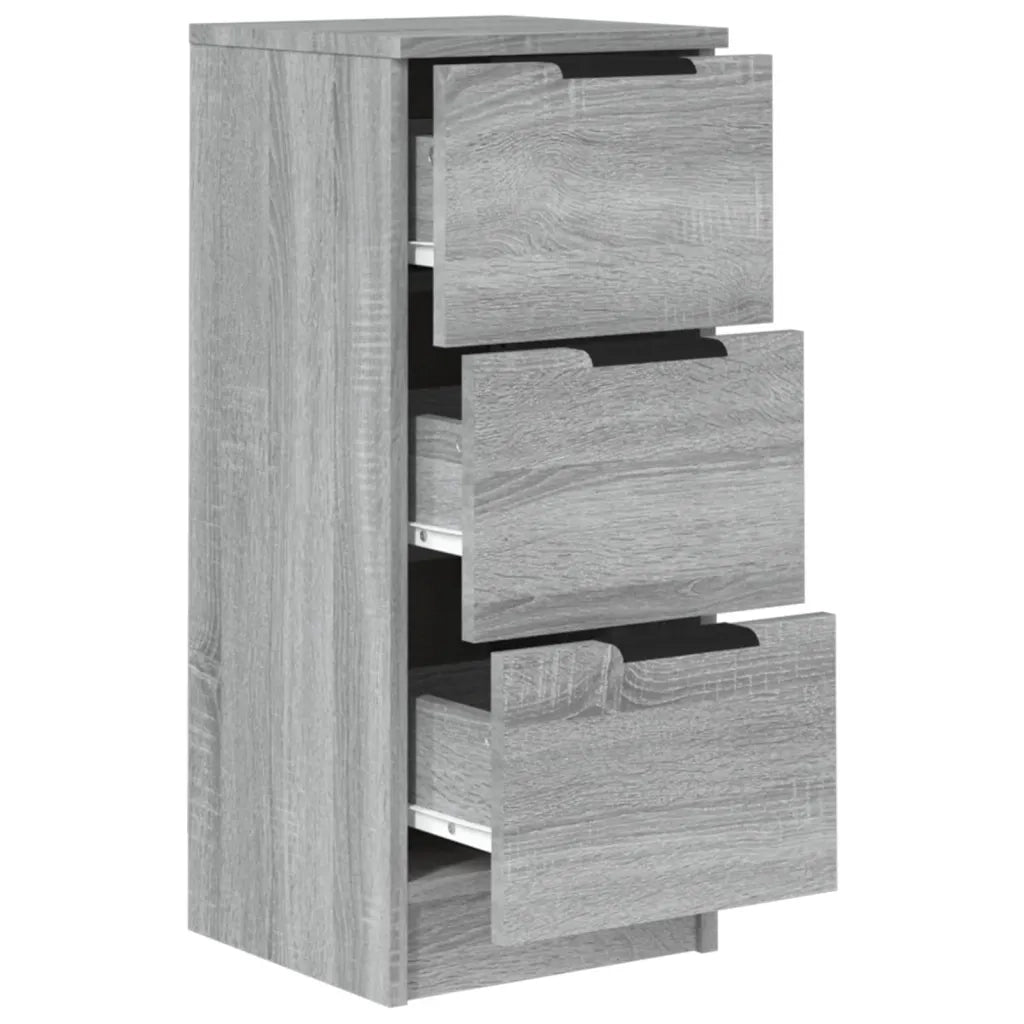 Credenze 2 pz Grigio Sonoma 30x30x70 cm in Legno Multistrato cod mxl 13662