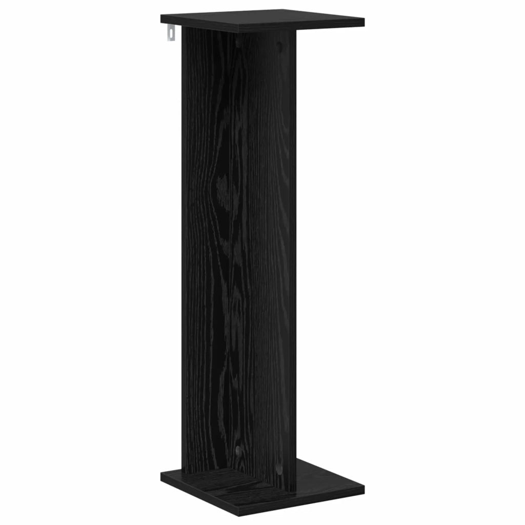 Supporto per piante Rovere Nero 25 x 25,5 x 80,5 cm 899644