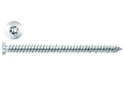 VITE PER CALCESTRUZZO TESTA SVASATA PIANA TORX ZINCATA BIANCA- - ø mm.7,5x 90 - 100 pezzi AMBROVIT