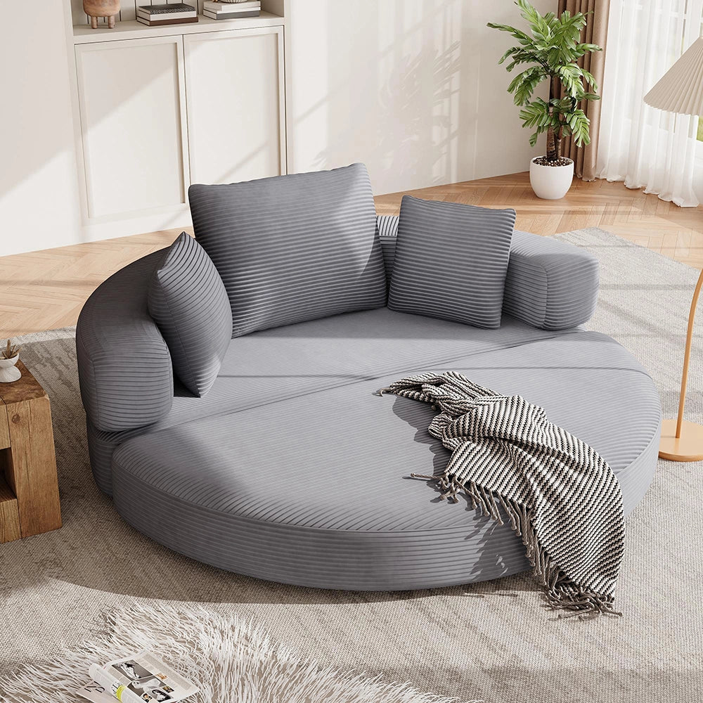 Canap¨¦ letto multifunzionale - Xylo - 173x176 cm - Velours c?t¨¦l¨¦