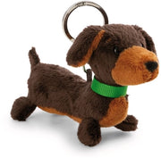 Sostegno chiave tasso 10 cm - marrone - fedele compagno per borsa o zaino, sostegno chiave per piccolo e grande | 61896