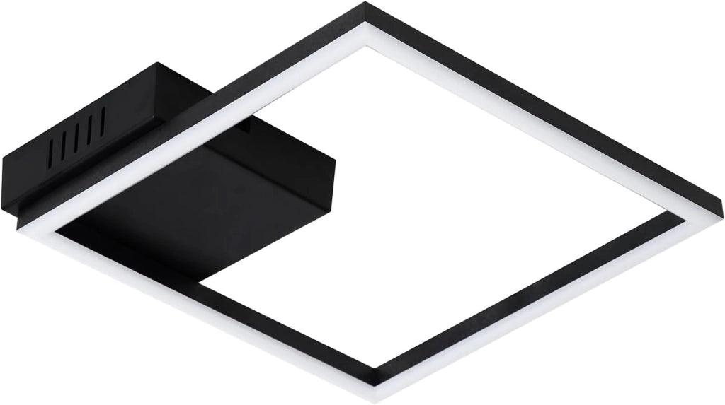 ZMH Lampada da soffitto plafoniera LED moderna nera 3000K per soggiorno sala pranzo corridoio