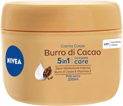 NIVEA SET 2 PZ CREMA CORPO PELLE SECCA BURRO CACAO 250ML