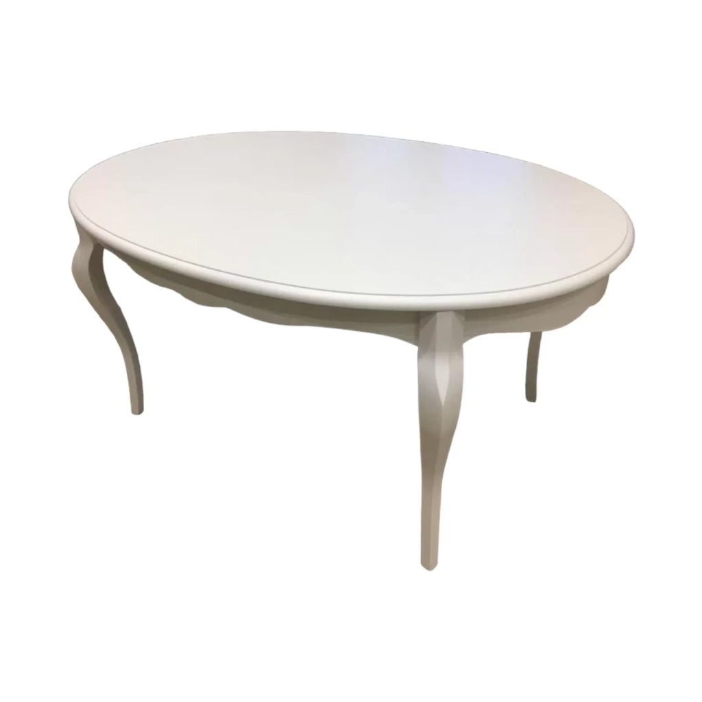 Tavolo rotondo bianco laccato shabby classico 100 h.78 - Mobili 2G
