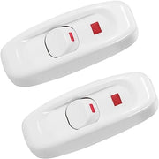 2 pezzi Interruttore a corrente continua Profilo basso Torpedo 10A Interruttore di commutazione AC 250 V