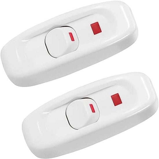 2 pezzi Interruttore a corrente continua Profilo basso Torpedo 10A Interruttore di commutazione AC 250 V
