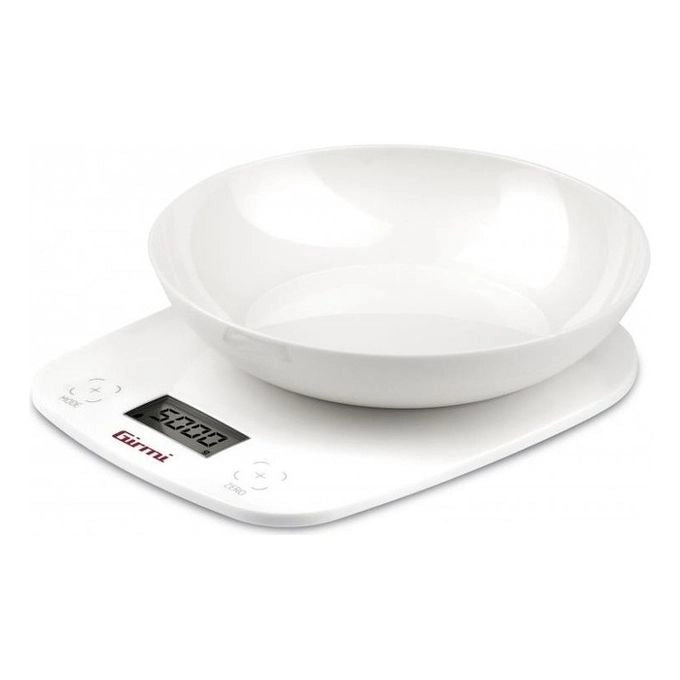 Girmi PS01 Bilancia da cucina elettronica Bianco Superficie piana Rotondo