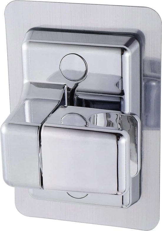 Douchekophouder 360° rotante Verstelbare supporto per doccia senza perforazione Potente supporto doccia regolabile acqua impermeabile Supporto doccia regolabile per bagno con presa per doccia (argento)