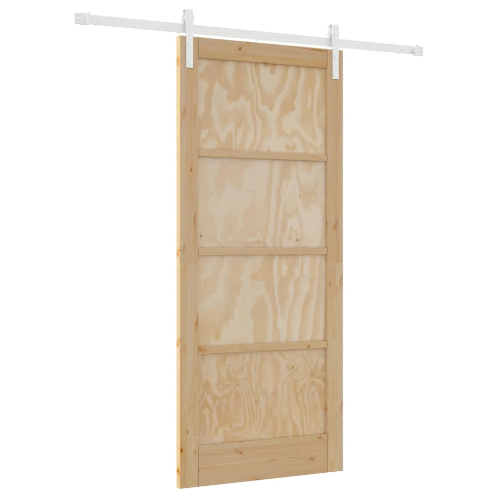 Porta scorrevole Naturale e Bianco 86 x 198,5 cm 3445420