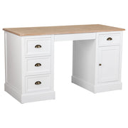 Tavolo scrivania in legno bianco 140x60x78,5h