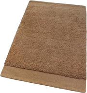 Tappeto Scendiletto Camera Doccia Bagno 50x80 Cm Morbido Puro Cotone Assorbente Antiscivolo Marrone