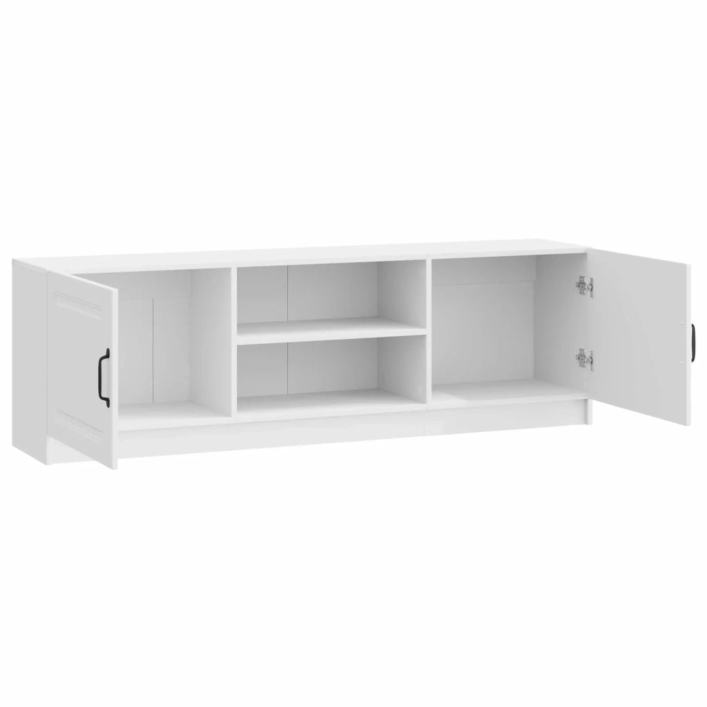 Mobile TV Bianco Lucido 150 x 31 x 47 cm Legno ingegnerizzato