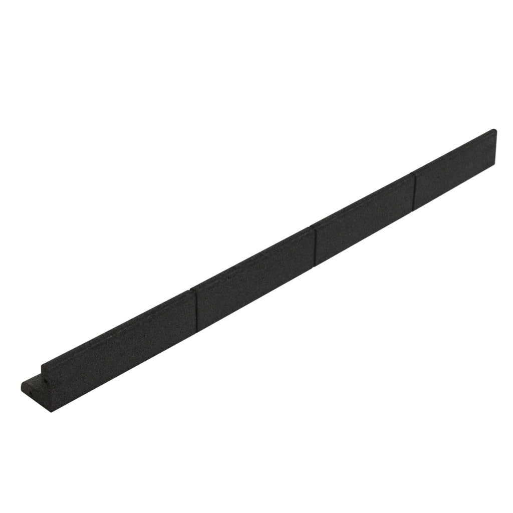 Bordura Flessibile da Giardino 26 x 1,2 m Nero con Martello in Gomma