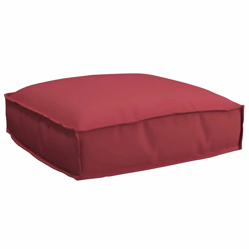 Cuscino Rosso Vino 50 x 50 x 12 cm Tessuto Oxford 42001474