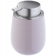 Dispenser di sapone liquido KADAX, contenitore da 400 ml in ceramica rosa.