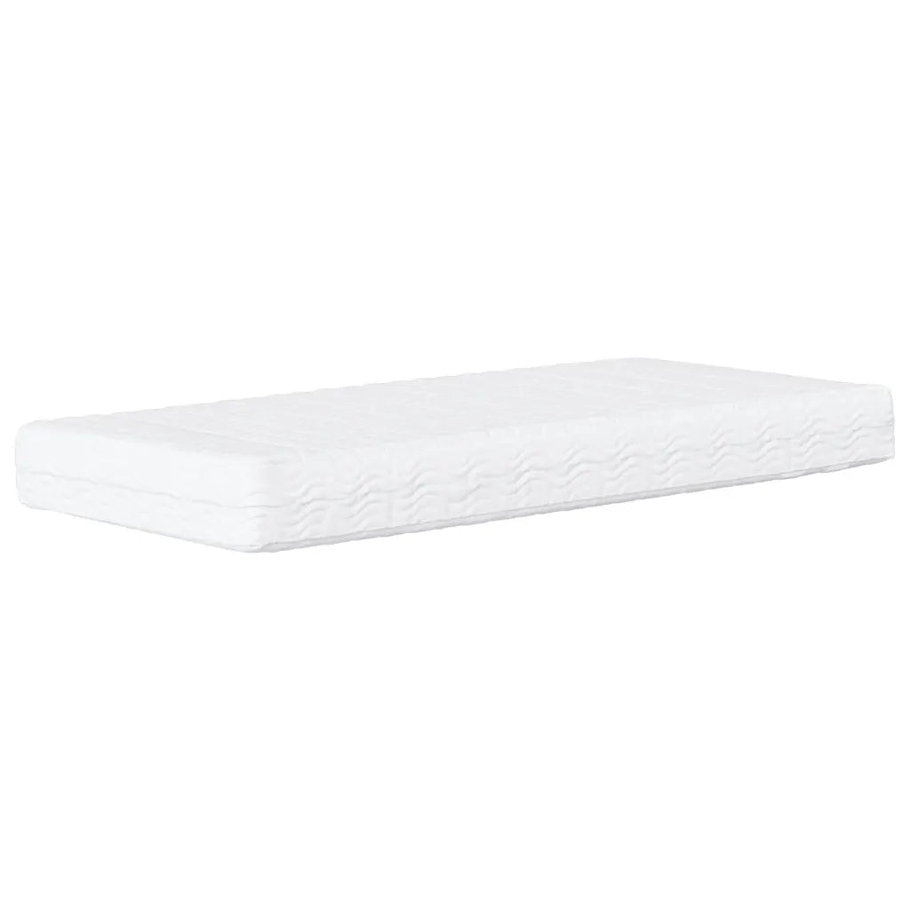 Divano Letto con Materasso Grigio Scuro 90x200 cm in Velluto