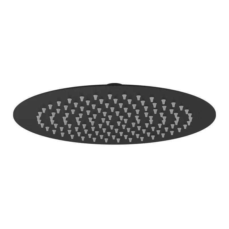 Soffione tondo diametro 25 cm nero opaco - serie Giove