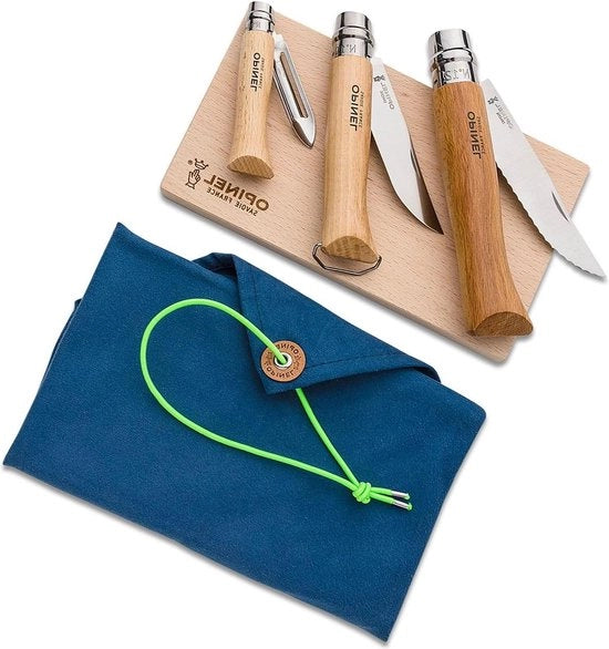 Kit da cucina da campeggio con decapitatore Opinel - utensili da cucina portatili