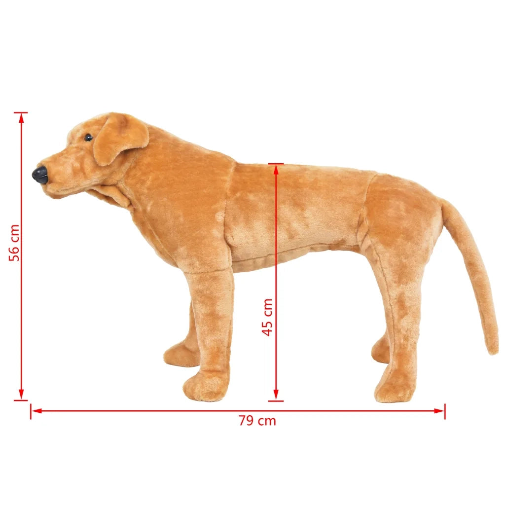 Cane Labrador in Peluche in Piedi Marrone Chiaro XXL CFW4911393