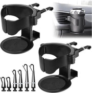 Sostegno per contenitore per auto - 2 pezzi con 3 paia di clip - Adattabile - Per bottiglia, bicchieri, bottiglie di drink, tazza da caffè - Per acqua e caffè