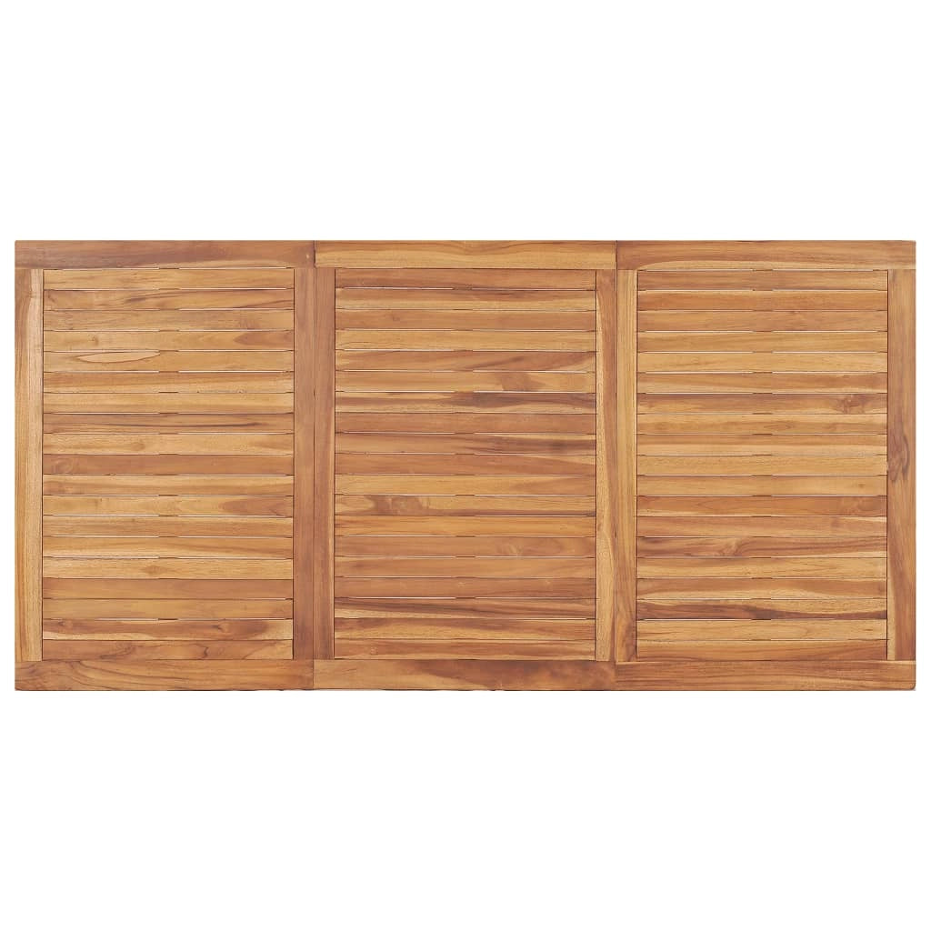 Set da pranzo da giardino 5 pezzi mobili da esterno legno massello di teak 02_0013764