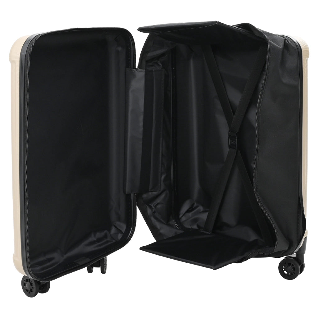 Valigia Pieghevole Hard Shell 24" Champagne 43x27x66 cm ABS