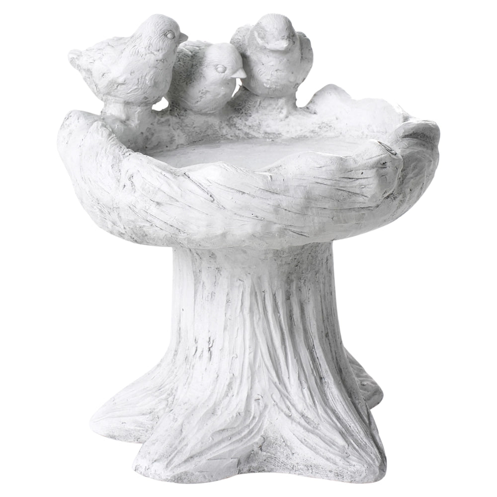 Fontana per uccelli MGO per giardino Accento decorativo all'aperto grigio