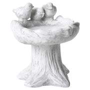 Fontana per uccelli MGO per giardino Accento decorativo all'aperto grigio